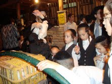 Children gathered around